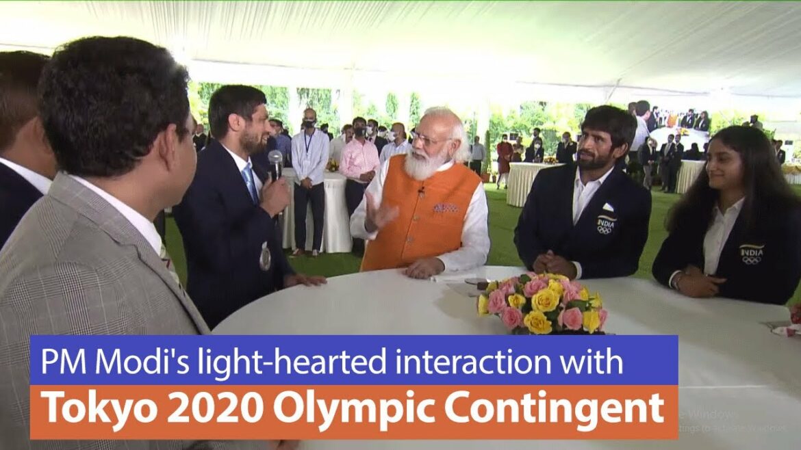 モディ首相と東京2020オリンピック派遣団との気さくな交流| PMO