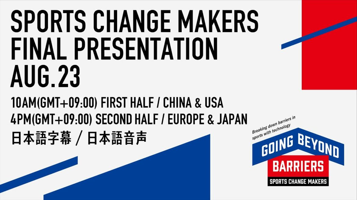 学生たちの熱い挑戦|SPORTS CHANGE MAKERS |FINAL PRESENTATION!
