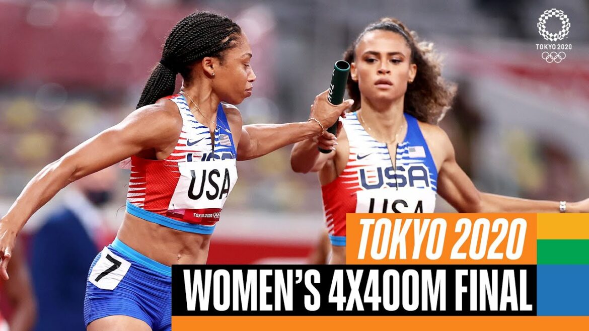 🏃♀️女子4x400m決勝| 東京リプレイ