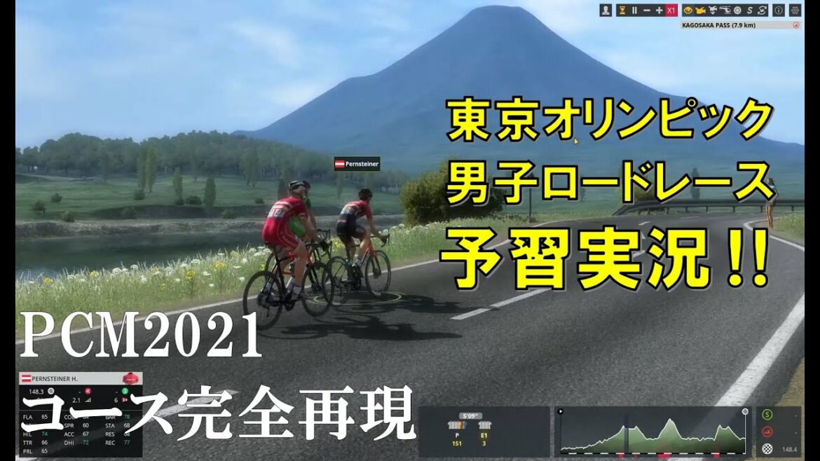 【PCM2021】東京オリンピック男子ロードレースを予習実況! 勝ったのは意外なあの男・・・!