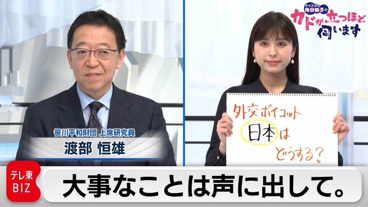 北京五輪 外交ボイコットどこまで 渡部恒雄氏 笹川平和財団上席研究員【角谷暁子の「カドが立つほど伺います」】(2021年12月14日)