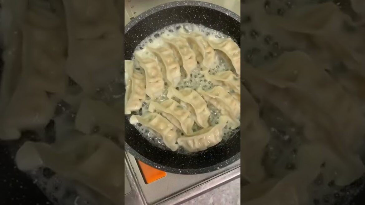 餃子焼いてみた