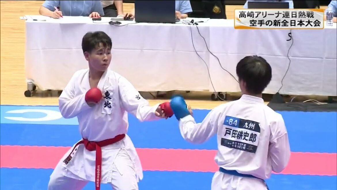 東京五輪で初採用の空手 高崎アリーナで新全日本大会 群馬・高崎市(22/06/12)