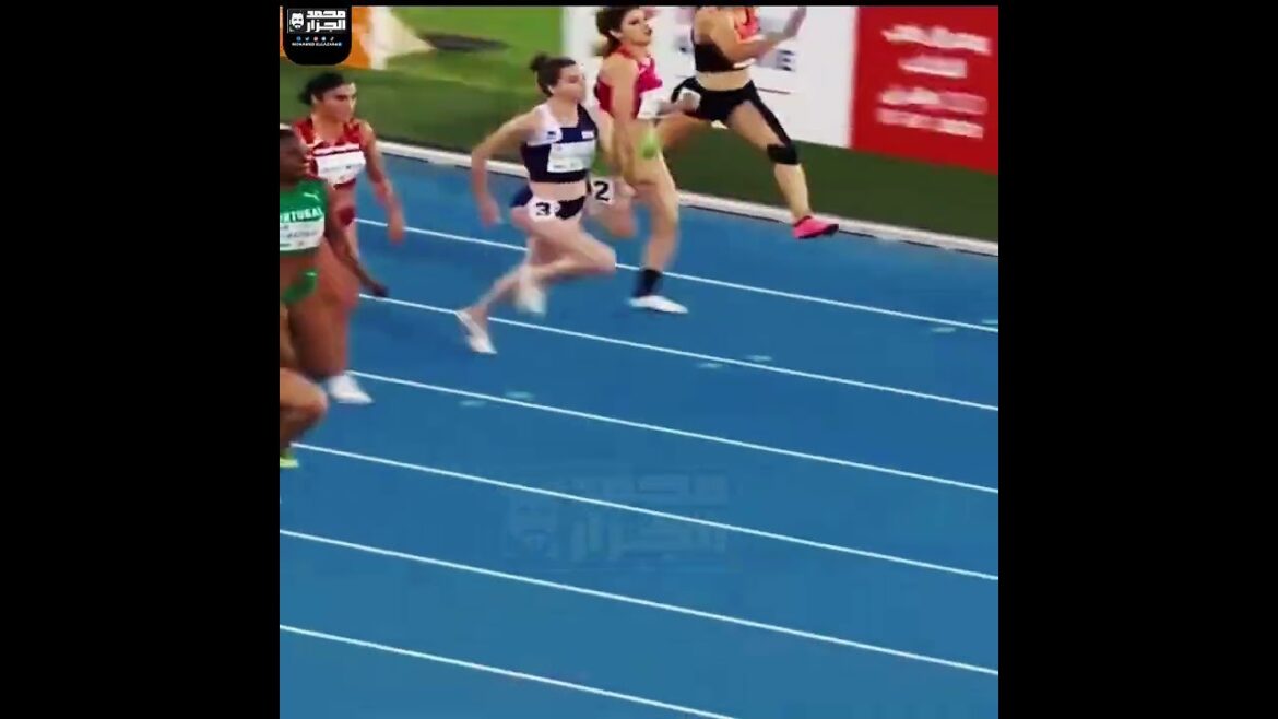 ذهبية تاريخية للمصرية بسنت حميدة في سباق السرعة 100 متر عدو للسيدات بدورة البحر المتوسط 🥇🔝🇪🇬