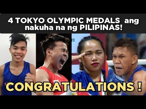 フィリピンが東京オリンピック2020で4個のオリンピックメダルを獲得! おめでとう