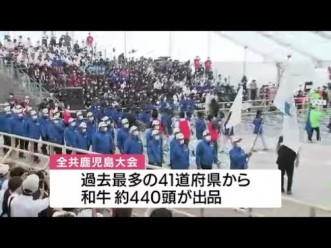 和牛日本一を決める 全国和牛能力共進会が開幕 鹿児島県霧島市・南九州市(2022.10.6)