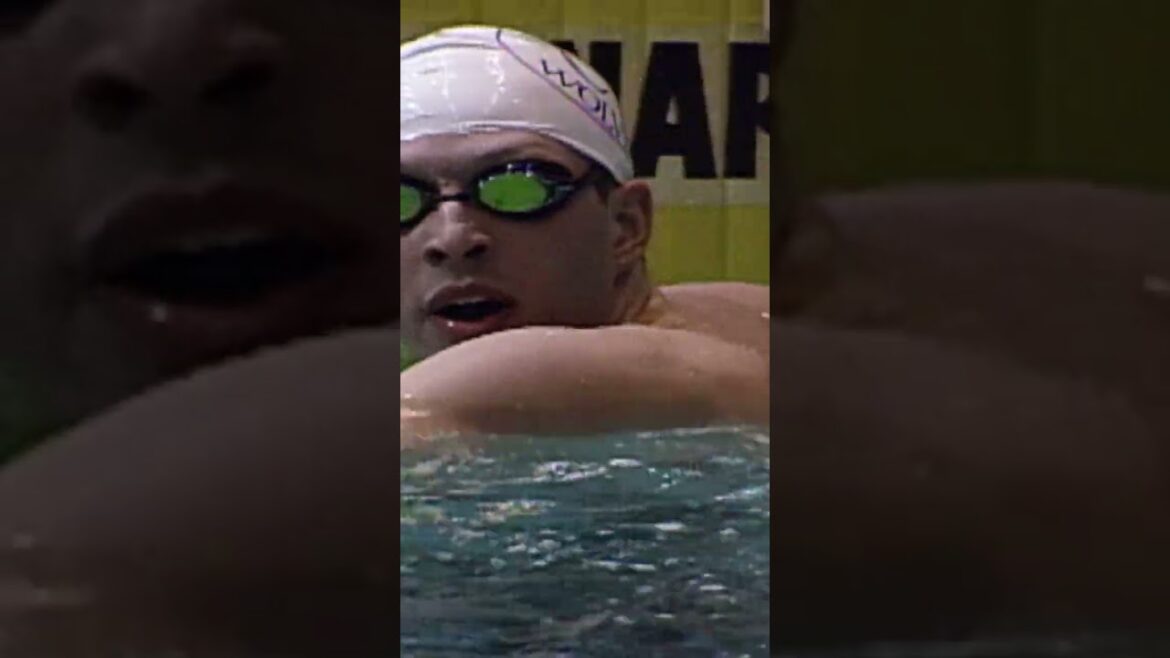 That time Michael Phelps qualified for his first Olympics at 15 years old 👶 #shorts