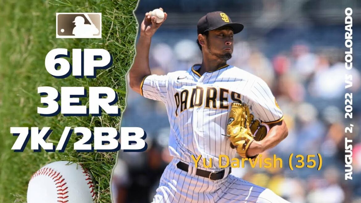 Yu Darvish ダルビッシュ 有 10th win | Aug 2, 2022 | MLB highlights