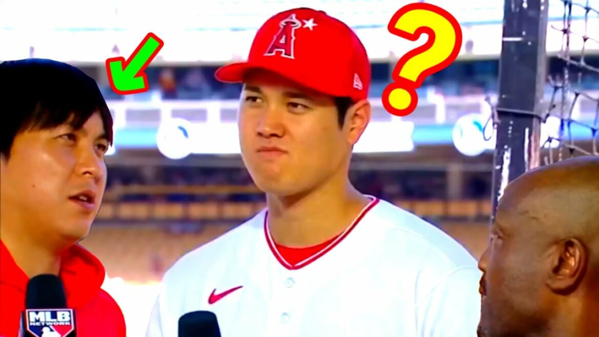 大谷に難しい英語の質問をしてしまった直後の一平さんの神過ぎる通訳に感動!!【MLBインタビュー】