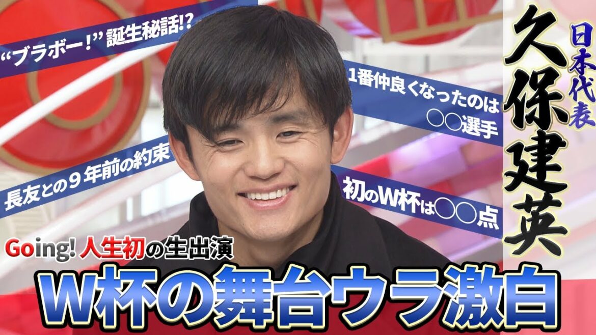 【久保建英が生出演】Going!で明かしたW杯の舞台ウラ「鎌田大地と仲良くなった」