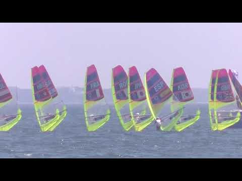 【東京2020オリンピック】2021/07/25・セーリング男子RSX級レース2模様少し・富澤慎選手・レースエリア:Enoshima