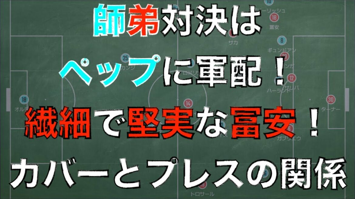 堅実なプレーを披露した冨安!ペップ対アルテタは師匠に軍配!プレスとカバー、そして個人の関係|FA杯4回戦 マンチェスターシティ×アーセナル|