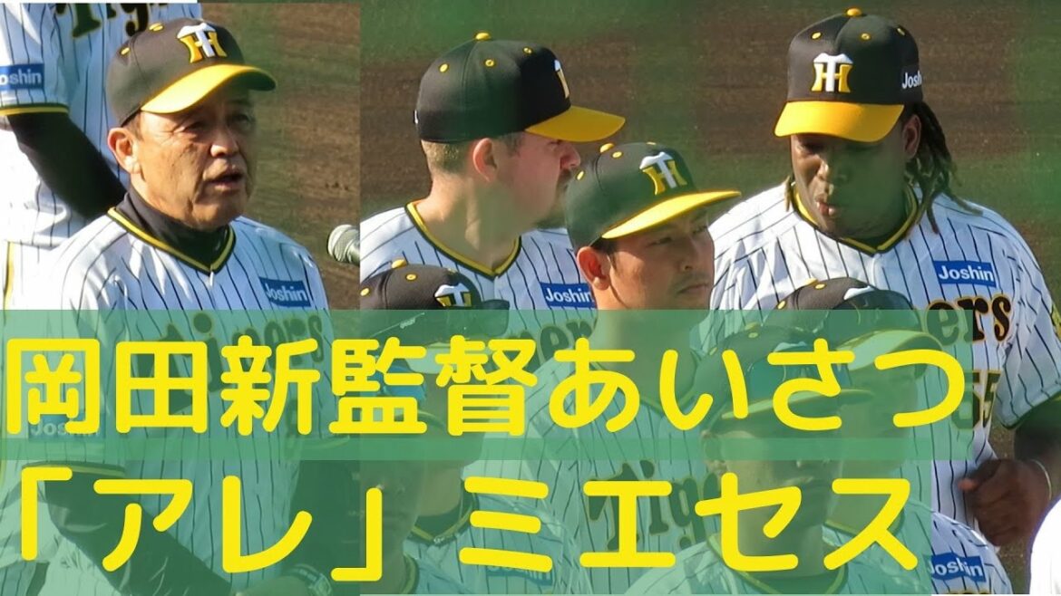 「アレ」意味を分かっているようなミエセスが岡田監督のあいさつを聴くw 2023-2-1 キャンプ初日