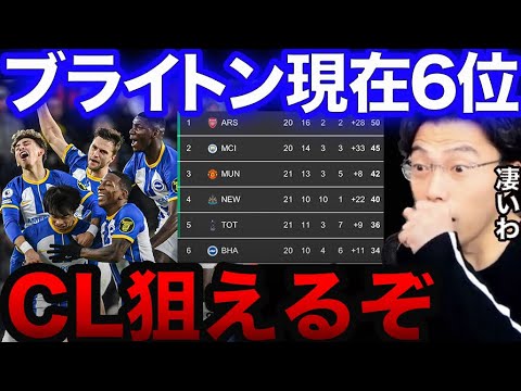三笘が止まらない…ブライトンがCLを狙える順位まで浮上!【レオザ切り抜き】