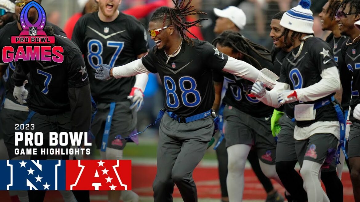 NFC 対 AFC フラッグ フットボール | 2023 プロボウル ゲーム 1 ハイライト