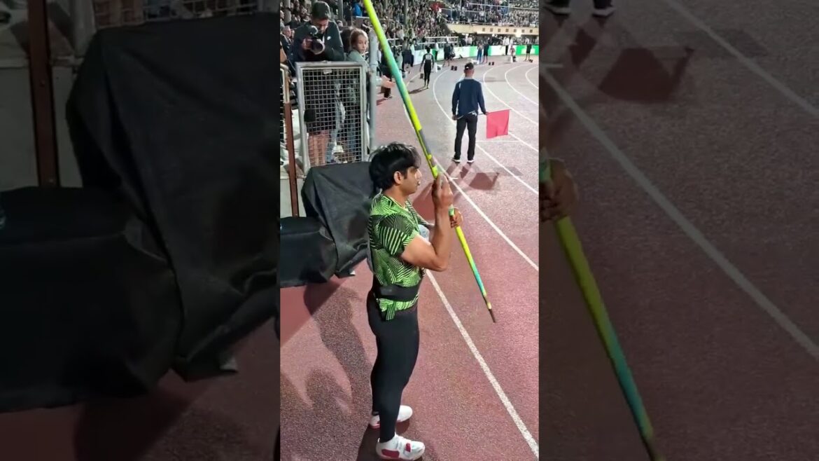 Neeraj Chopra finishes 1st at 2023 Lausanne Diamond League with 87.66m throw #neerajchopra #olympics