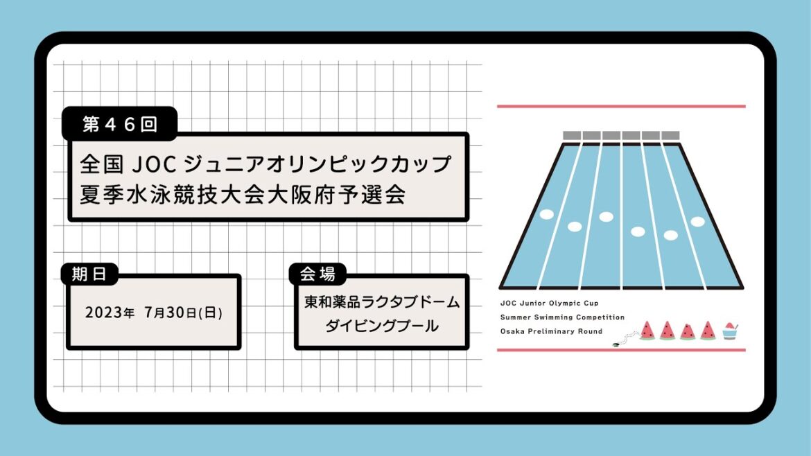 2023年度第46回全国JOCジュニアオリンピックカップ夏季大阪府予選会①