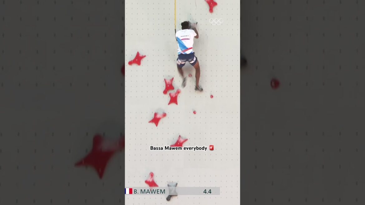 Current Men’s Olympic Record in Speed Climbing 😮💨