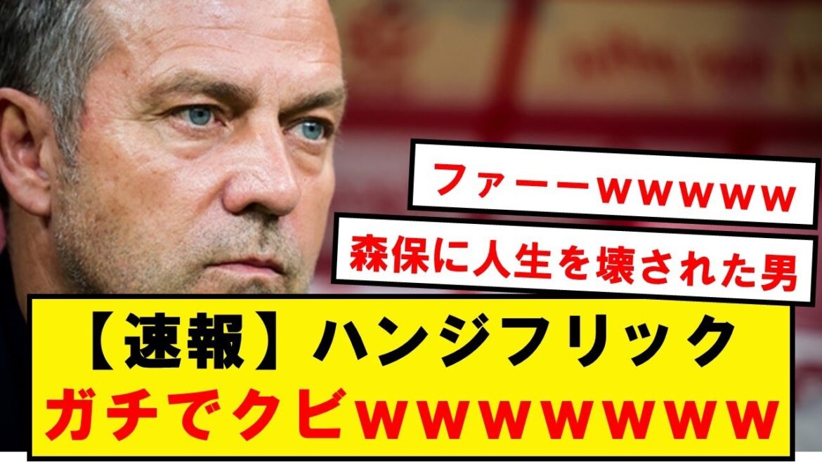 【正式発表】ドイツ代表、ハンジフリック監督の解任を発表wwwwwwwwwwwwwwwwww