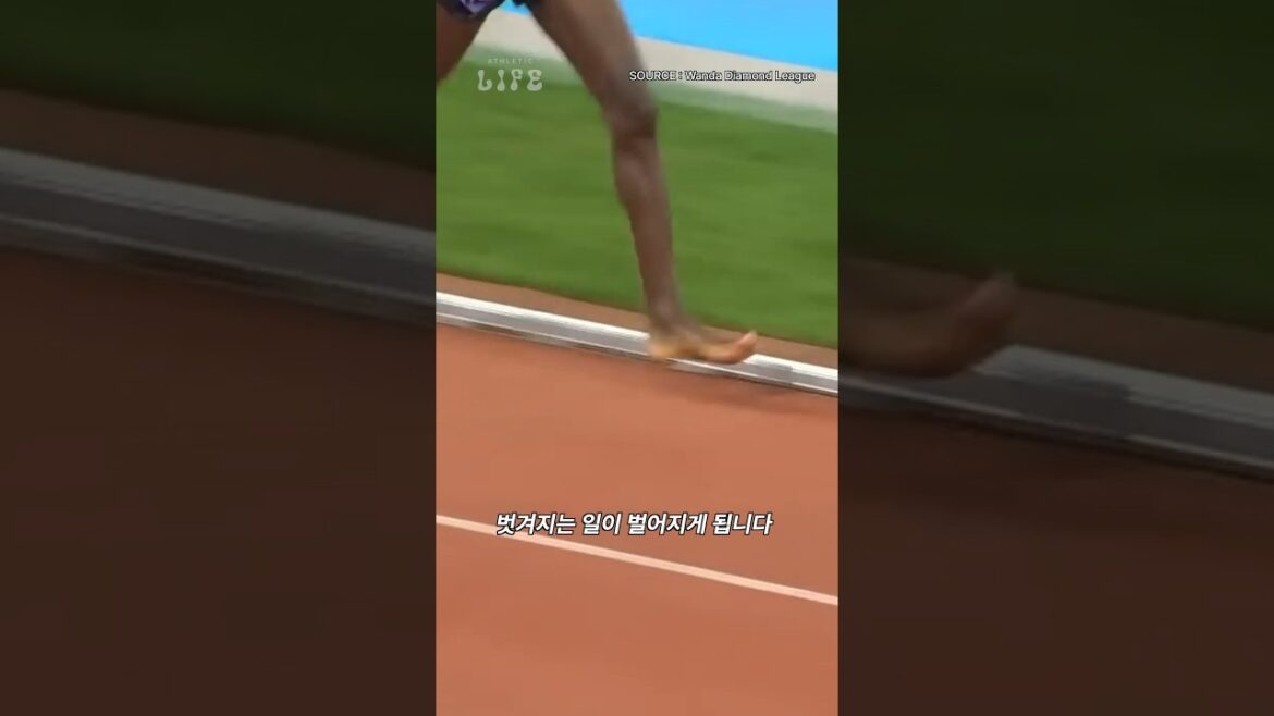 신발 한 쪽만 신고 우승한 육상선수