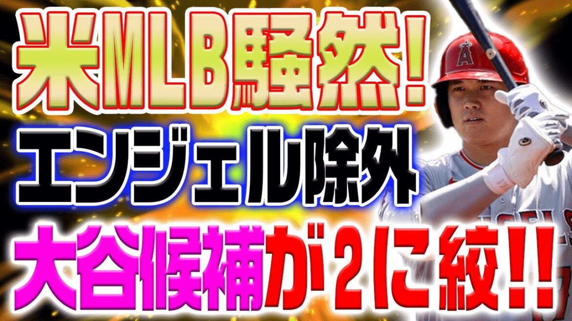 米メディアが騒然!!エンジェルス除外、大谷翔平の移籍先候補が3チームに絞られた!?【海外の反応/野球/MLB】