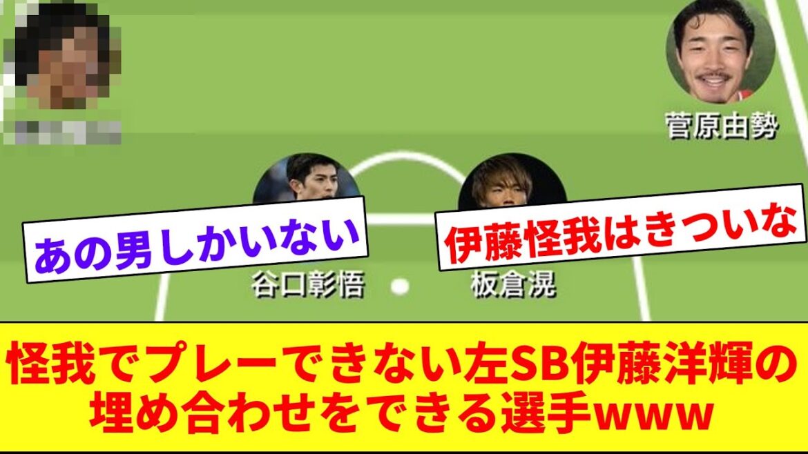 【上位互換?】怪我で年内欠場した伊藤洋輝、左SB最高の代役はこの漢!!!