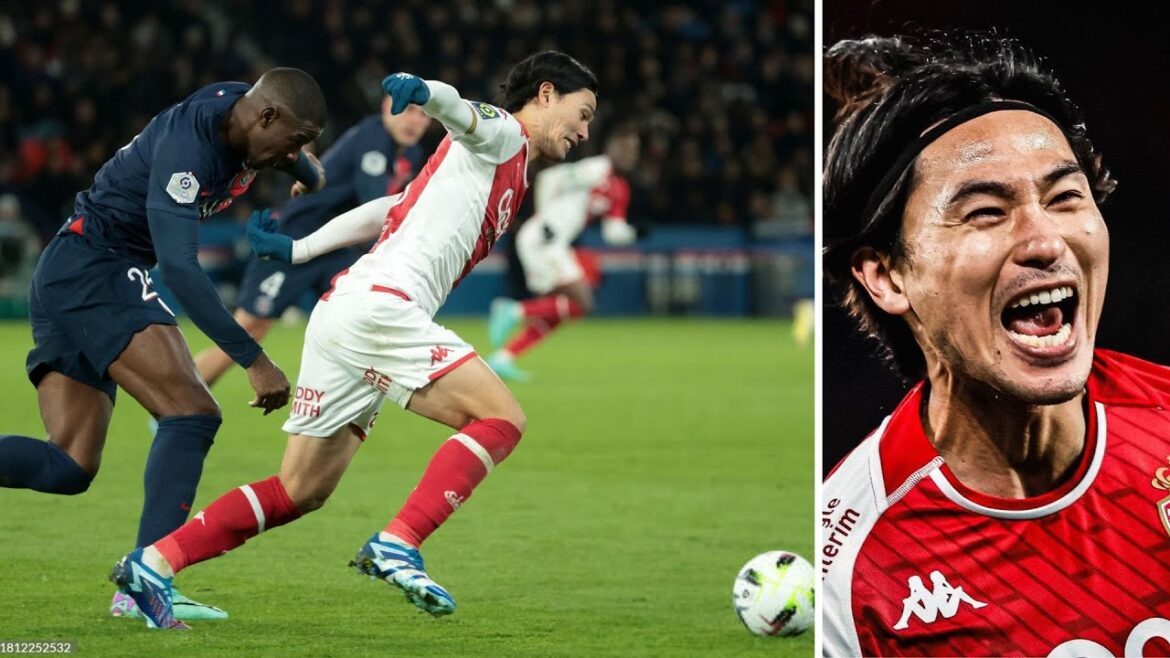 Takumi Minamino vs PSG !南野拓実 vs PSG! 1ゴール1アシスト! PSG対モナコ 5-2
