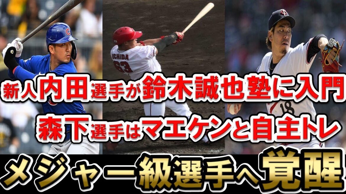【カープ】内田選手・髙木選手が鈴木誠也塾入門で覚醒!?森下投手はマエケンと自主トレでレベルアップ!堂林選手・末包選手は今年も鈴木誠也選手と自主トレ【広島東洋カープ】