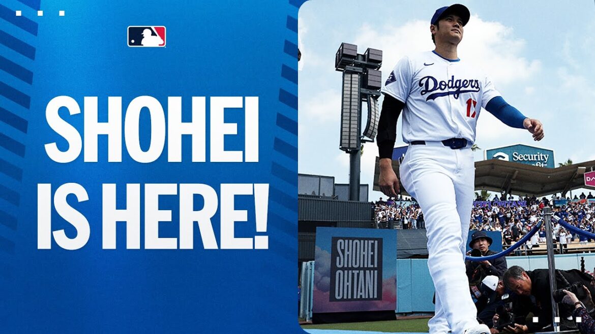 Shohei Ohtani’s first hit at Dodger Stadium as a Dodger!
