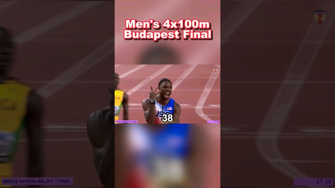 4x100m USA Men Gold at Budapest Noah Lyles Coleman Kerley #athletics #trackandfield #motivation