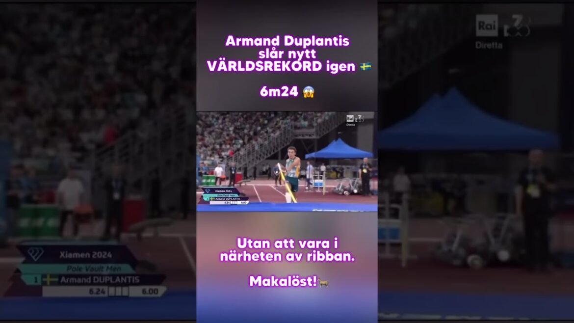 Armand Duplantis slår nytt VÄRLDSREKORD igen 🇸🇪6m24 😱