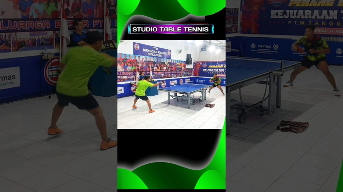 クールなバックハンドと致命的なフォアハンド #tennisdetable #tafeltennis #tischtennis #sports #shorts