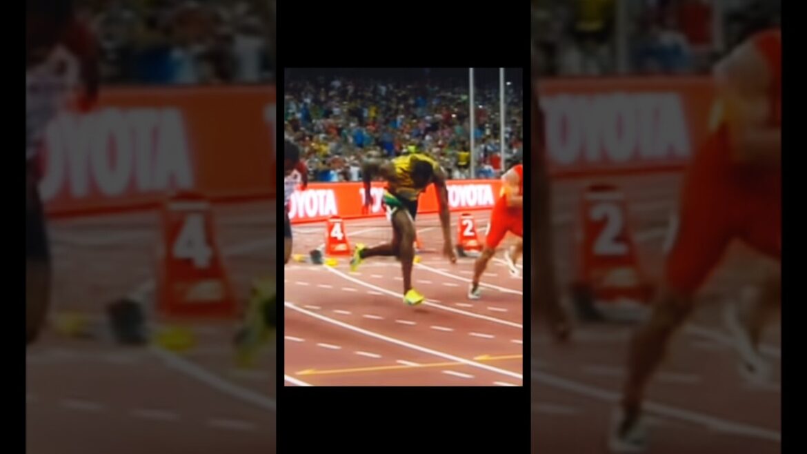 ボルトが世界陸上100m準決勝で躓いた結果… この男は例外。 #ウサインボルト#usainbolt#trackedits