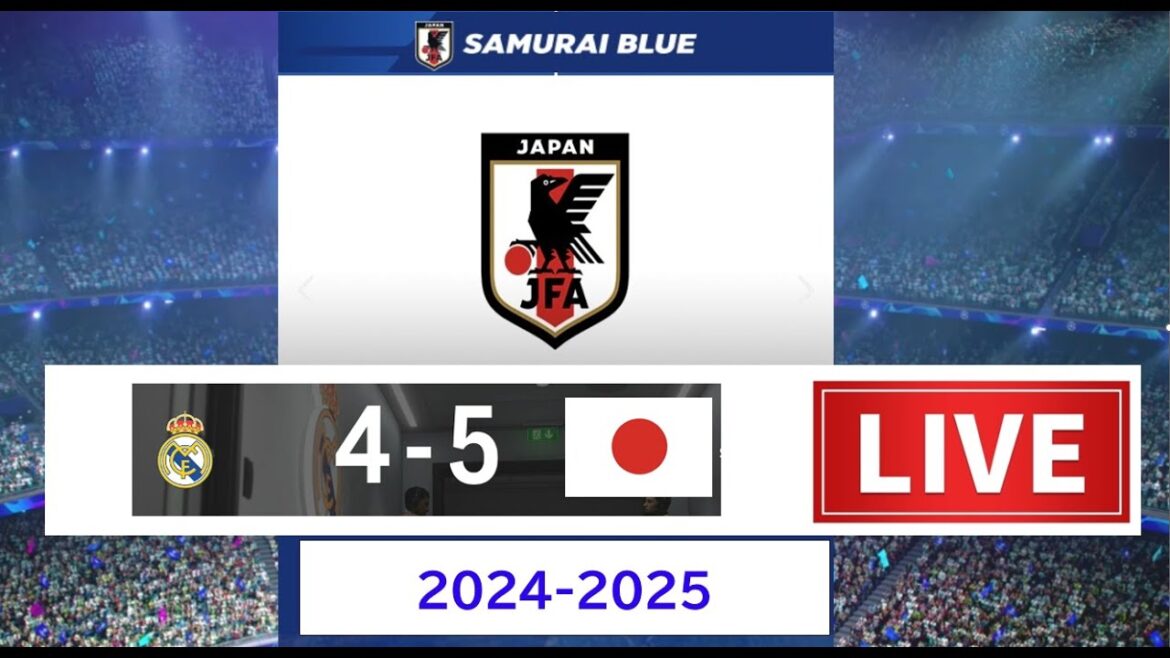 【サッカー】日本代表VSレアルマドリード 2024-2025【競合チーム・代表チームに挑戦】ハイライト・国際親善試合#PS5の