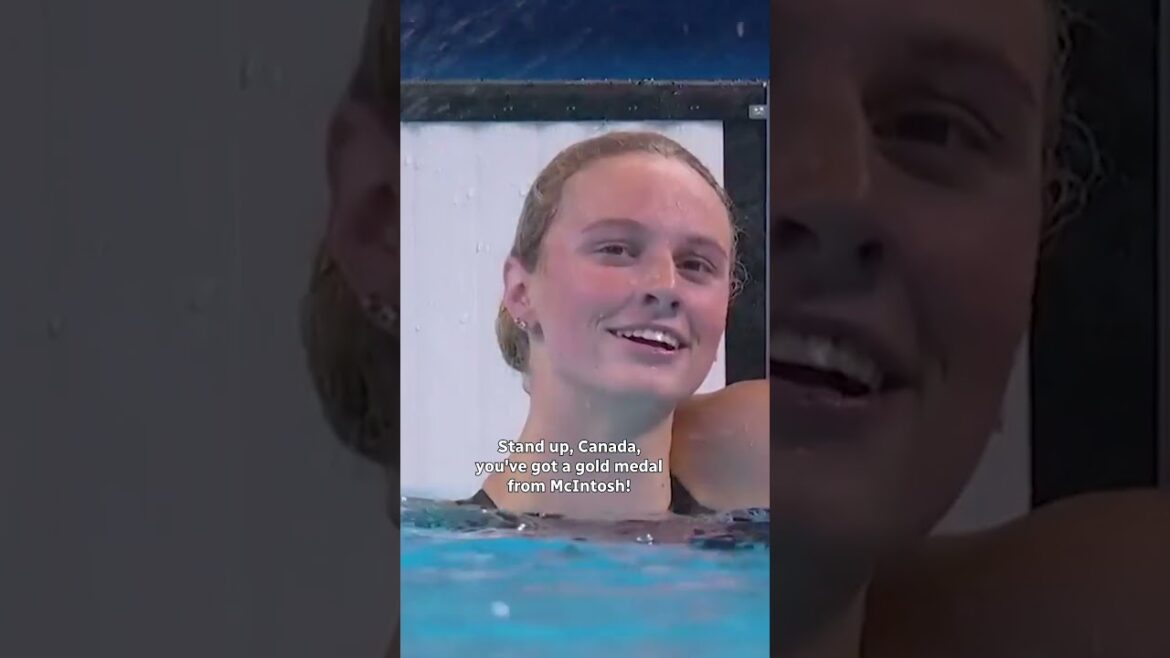 Summer McIntosh wins her first Olympic gold medal | #paris2024