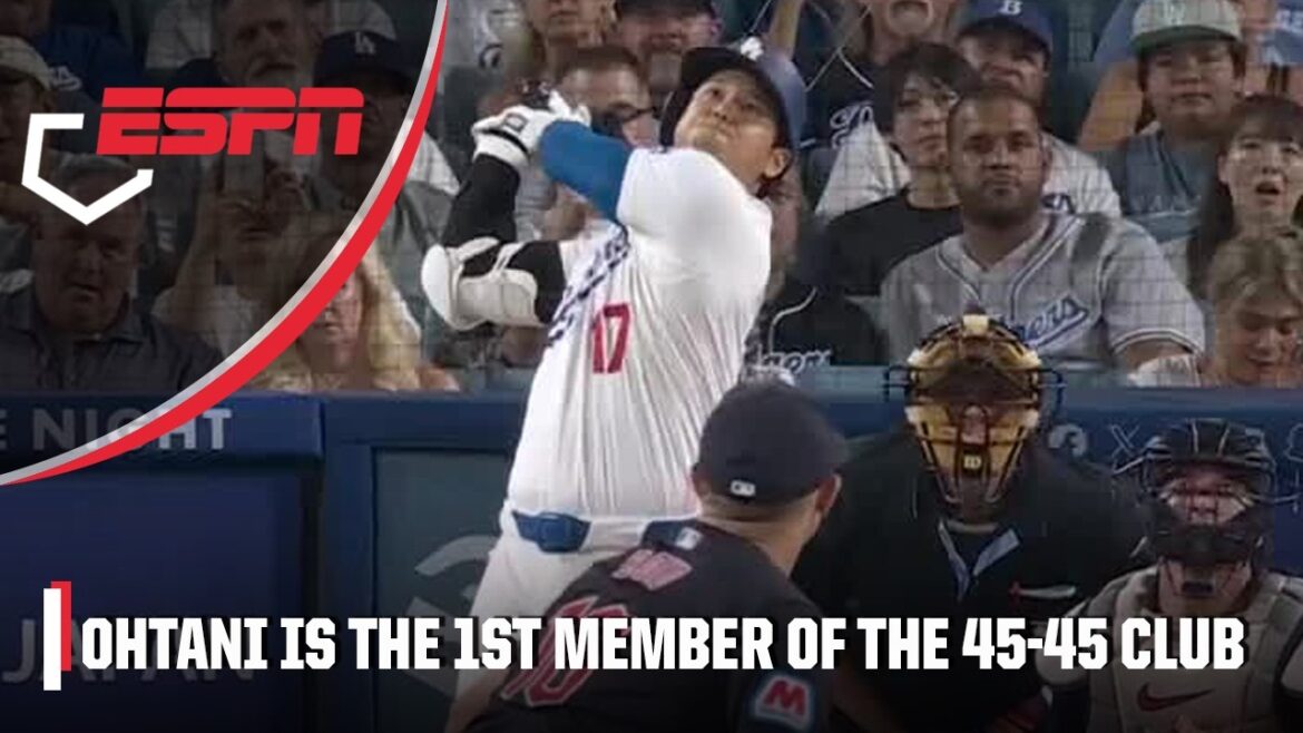 Shohei Ohtani hits 45th HR, first in the 45-45 club š | ESPN MLB