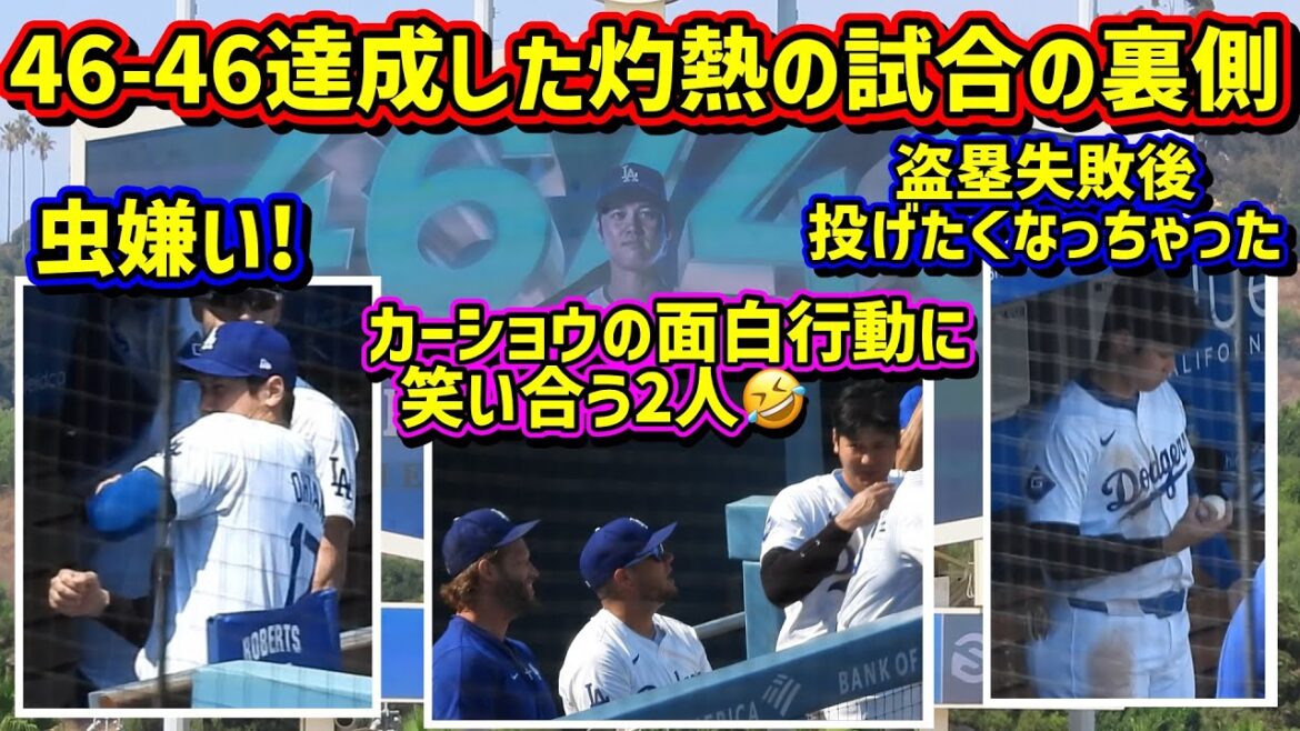目撃‼️大谷46-46達成した試合で色ありました😆 【現地映像】9/8vsガーディアンズShoheiOhtani Dodgers