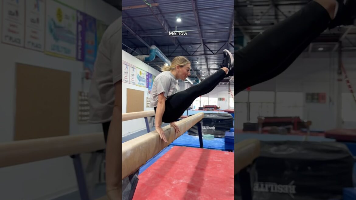 OLYMPIC GYMNAST THEN VS. NOW #teamgymnast #gymnast #beam #olympicgymnast #samanthapeszek