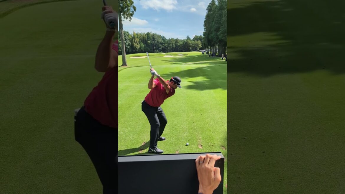 松山英樹 ベタピンショットを披露!日本凱旋!パリ五輪銅メダル#zozochampionship #練習