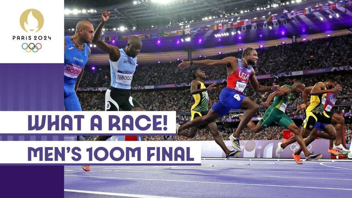 Noah Lyles takes gold! Men’s 100m Final! 🇺🇸🔥🥇 | #Paris2024 highlights