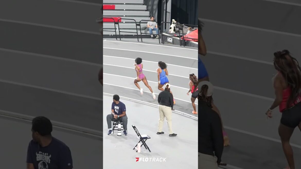 🥇Olympic Gold Medalist, Masai Russell, ran a 4x400m against the collegians and split 52.8 🪓