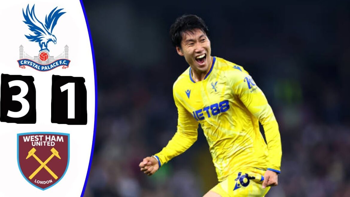 鎌田大地 2 ゴール — クリスタル パレス 3-1 ウェスト ハム — 全ゴールハイライト — 2025 年 1 月 18 日