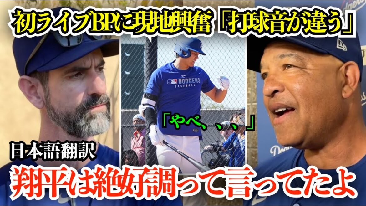 「やべぇ…」大谷翔平初ライブBPでいきなりバット折られるハプニングも現地興奮「打球音が違う」投球フォームを変えた理由にも言及【海外の反応/MLB/野球/日本語字幕】