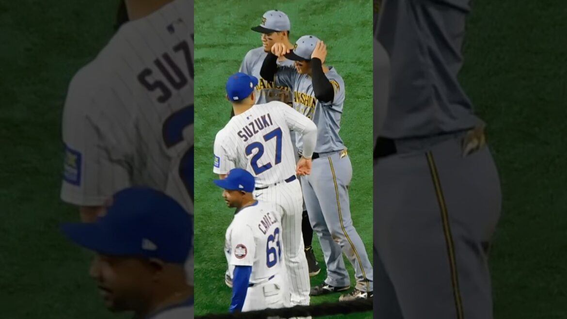 【誠也の後を追え】試合後 カブス鈴木誠也に挨拶する森下翔太