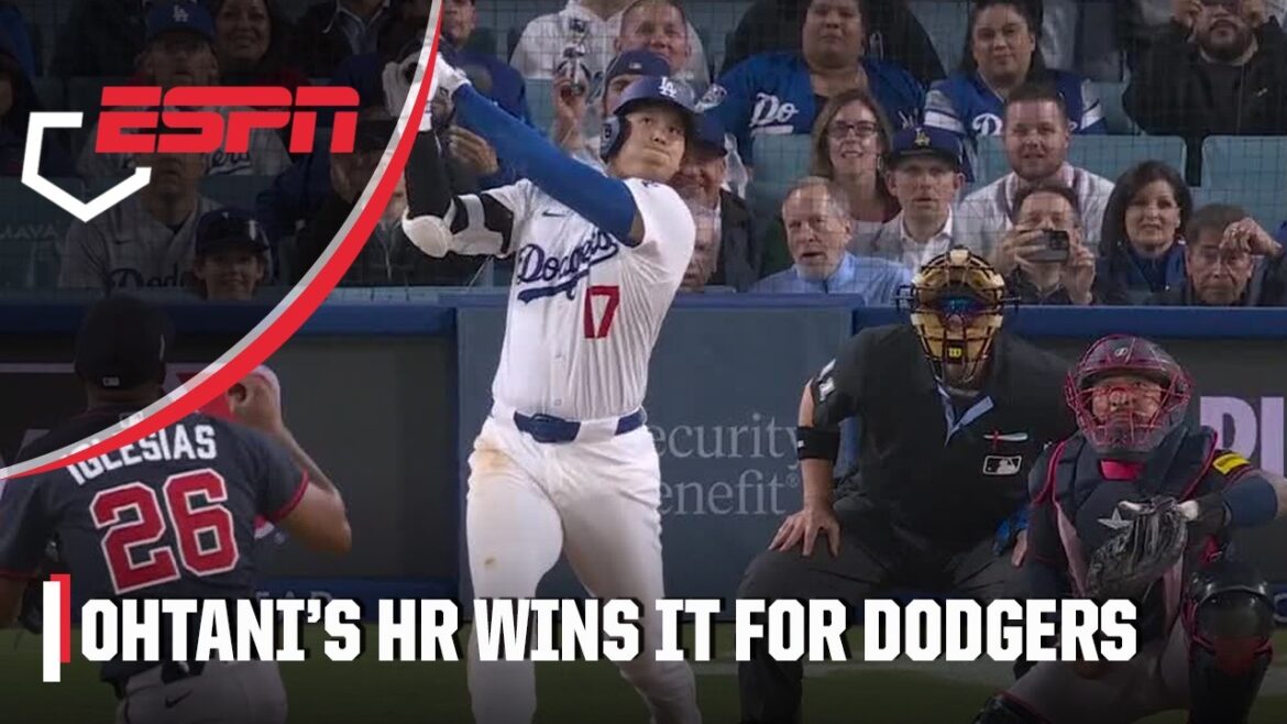 Shohei Ohtani WALK-OFF HOME RUN 💪 Dodgers rally to beat Braves | ESPN MLB
