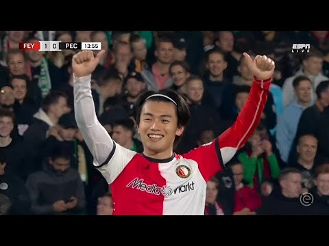 上田綺世 vs PECズヴォレ 🇯🇵🇳🇱 ● 1ゴールでフェイエノールトが先制