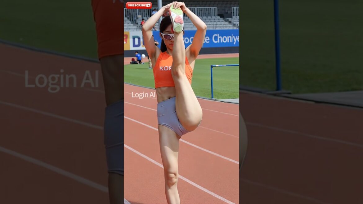 세계1위?🏅미녀 육상선수 몸풀기 🏅 최고의 테크니컬 #shorts #육상 #올림픽 #ailookbook #dance #sports #aiart #athlete