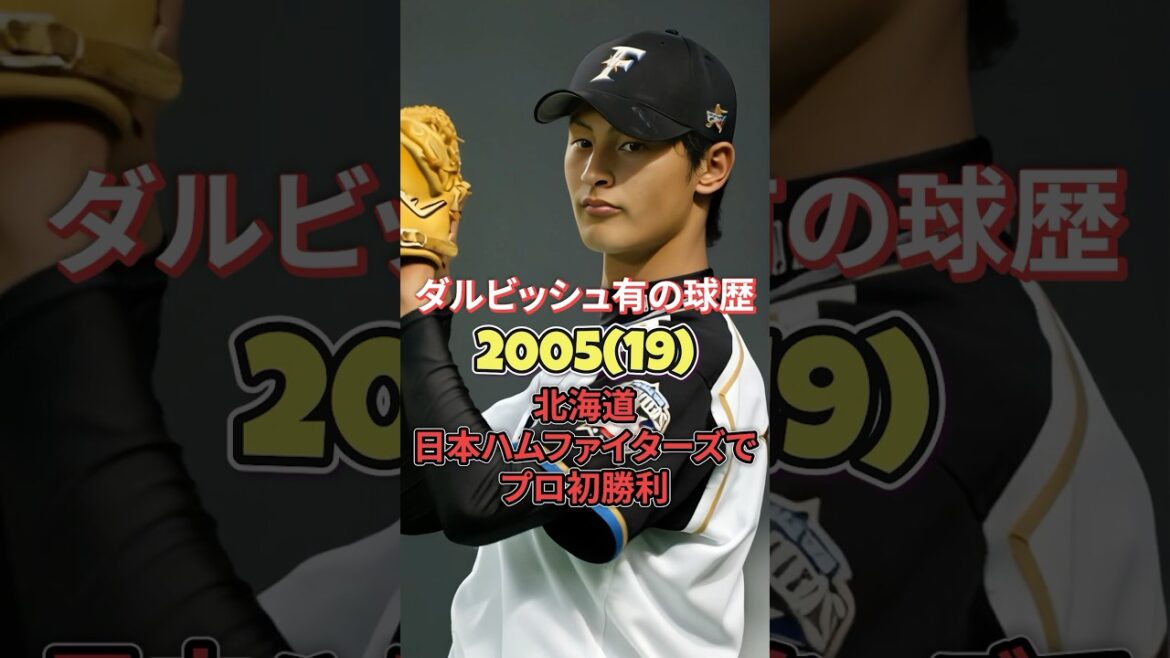 ダルビッシュ有の球歴を紹介。#ダルビッシュ有#北海道日本ハムファイターズ #プロ野球#historyshorts#野球#大谷翔平