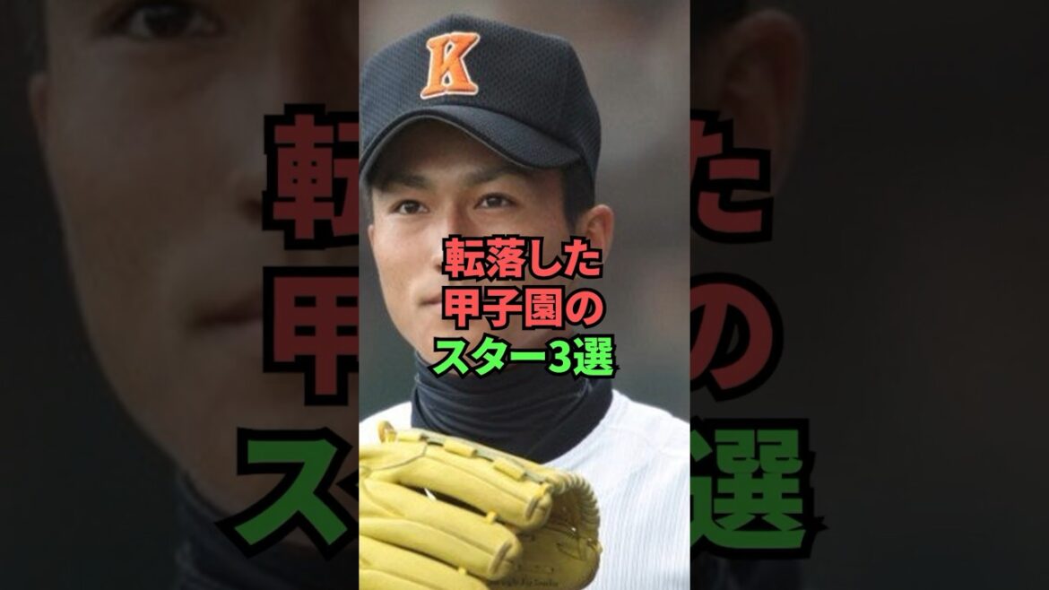 転落した甲子園のスター3選
