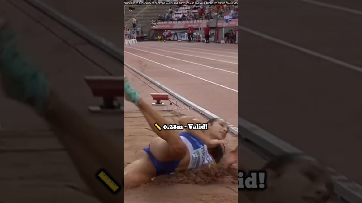 ⚡🤸Paula Perončíková Opens Big! 💥 6.28m First Jump | U20 European Championships Tampere 2025